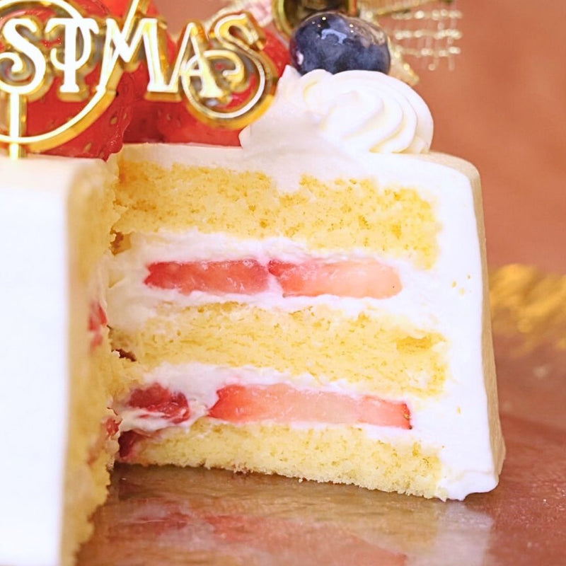 【クリスマスケーキご予約※店舗受取りのみ】越後姫と新潟県産素材の生デコレーションケーキ 5号 (2025)