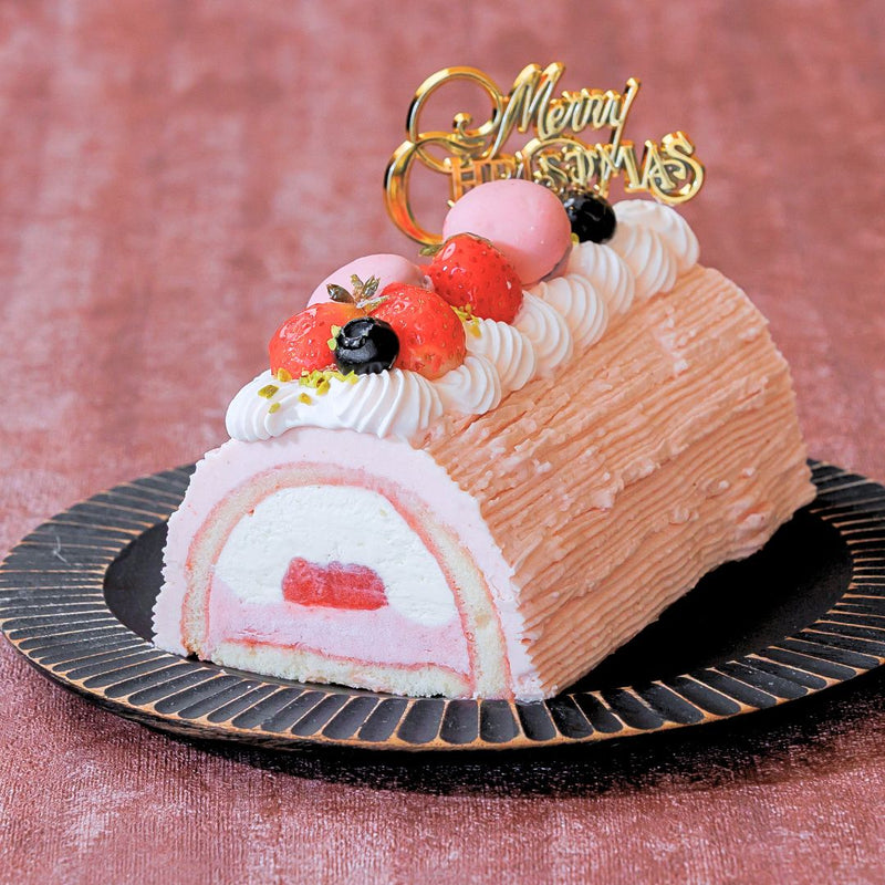 【クリスマスご予約 / 店頭受け取り専用】越後姫とホワイトチョコレートのビュッシュ・ド・ノエル (2025)